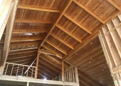 New wood ceiling
